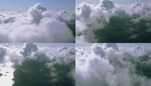 从飞机窗口的Cloudscape视图高清在线视频素材下载