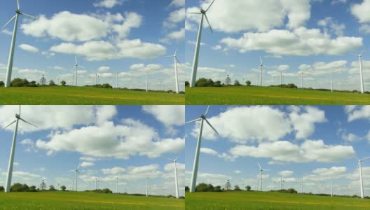 Spring Field上的HD风电场(延时)高清在线视频素材下载