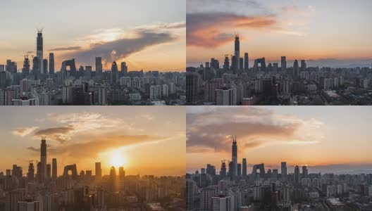 T/L WS HA ZO Beijing Urban Skyline with Sunlight /北京，中国高清在线视频素材下载