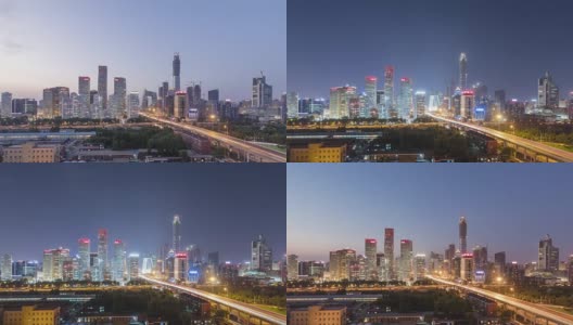 时间的流逝——中国北京的城市景观高清在线视频素材下载