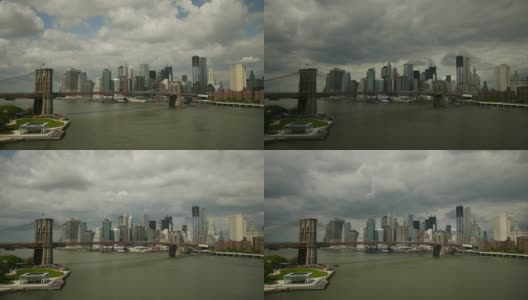 曼哈顿时光流逝纽约。高清视频高清在线视频素材下载