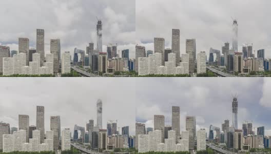 时光流逝——令人敬畏的北京云景高清在线视频素材下载