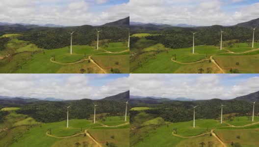 斯里兰卡的风力发电厂高清在线视频素材下载