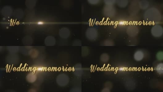 婚礼的记忆高清在线视频素材下载