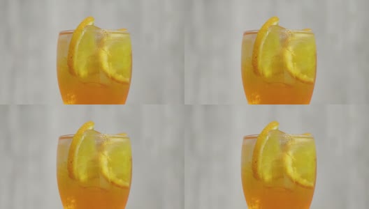 一杯橙汁鸡尾酒高清在线视频素材下载