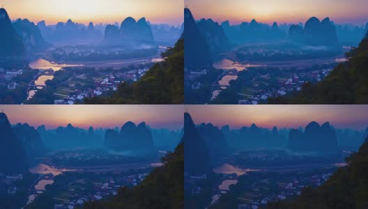 Li river in the Morning高清在线视频素材下载