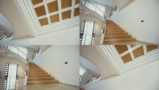HD:豪宅的楼梯高清在线视频素材下载