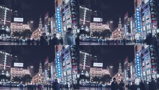 上海步行街高清在线视频素材下载