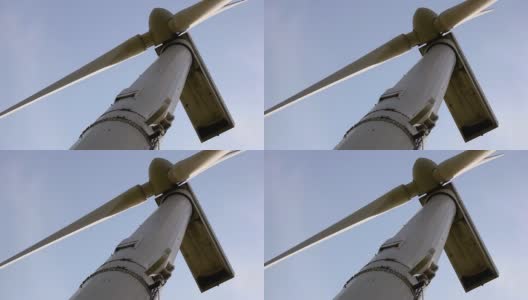 风力涡轮机下面高清在线视频素材下载