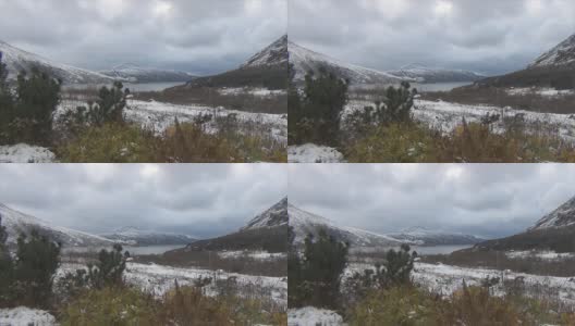 下雪的场景高清在线视频素材下载