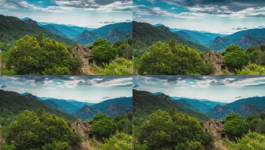 时间流逝:科西嘉山脉高清在线视频素材下载