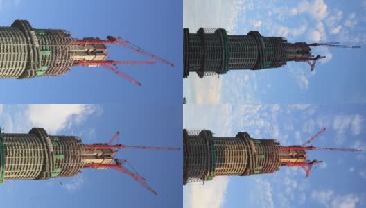 在建的超高层摩天大楼高清在线视频素材下载