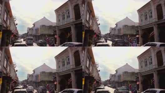 2014年3月18日:泰国普吉岛塔朗路街景高清在线视频素材下载