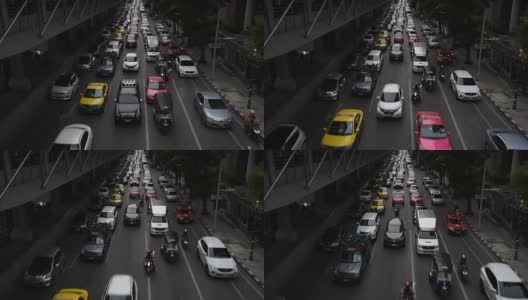 2018年6月3日，泰国曼谷沙吞路交通拥堵高清在线视频素材下载