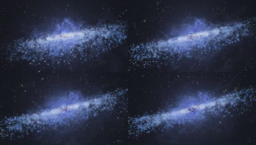 宇宙背景和运动中的星系。高清在线视频素材下载