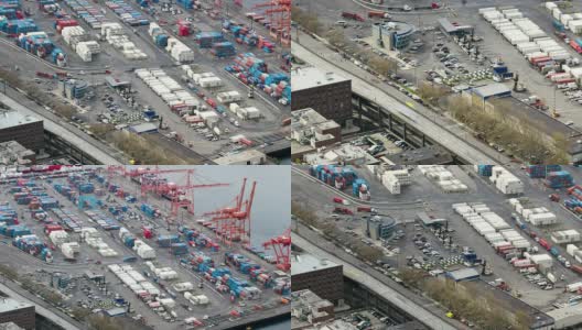 西雅图造船厂时间流逝缩放高清在线视频素材下载
