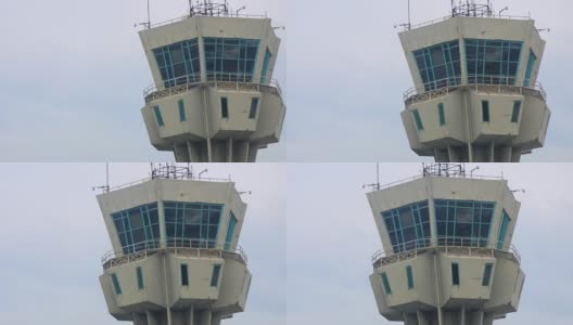 一个机场控制塔的特写高清在线视频素材下载