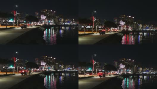 城市街灯的延时视频4k高清在线视频素材下载