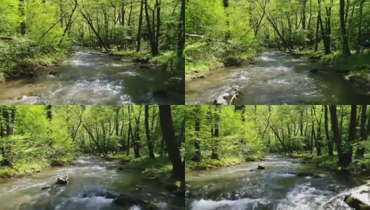 山区河流流动高清在线视频素材下载