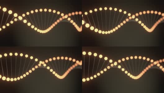 DNA链视频片段。遗传学。高清在线视频素材下载