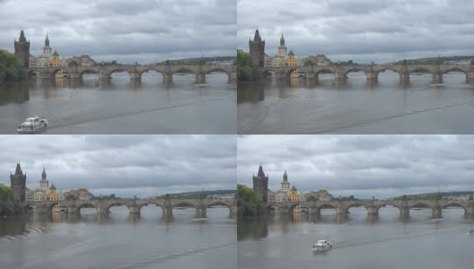 布拉格的查理大桥高清在线视频素材下载