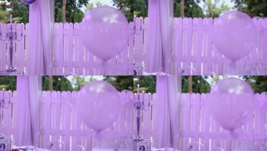 婚礼气球装饰高清在线视频素材下载