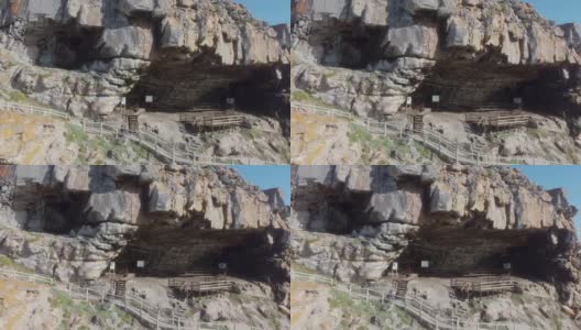 南非莫塞尔湾的圣布雷兹角洞穴也被称为人类文化的摇篮高清在线视频素材下载