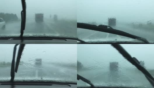 大雨从车里移走了高清在线视频素材下载