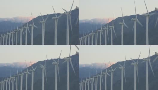 风力发电机供电高清在线视频素材下载