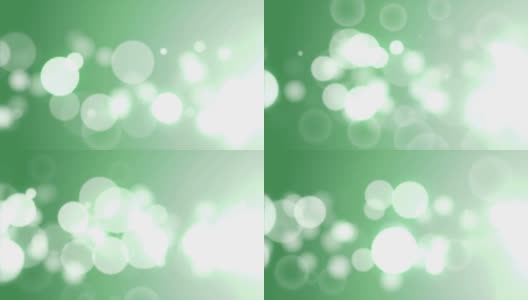 移动粒子环-抽象绿色散焦光背景高清在线视频素材下载