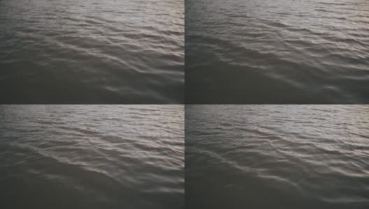 全帧镜头水波纹在河流高清在线视频素材下载