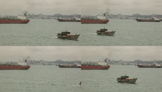 新加坡服务船高清在线视频素材下载