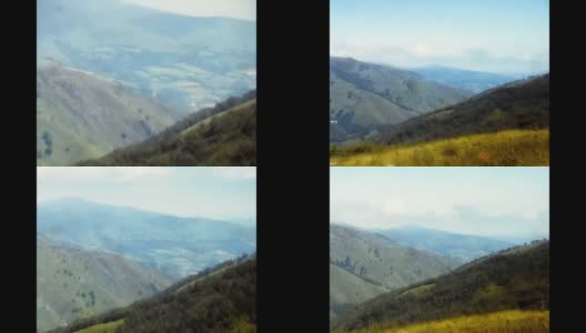 希腊的山区景观从70年代就有游客高清在线视频素材下载
