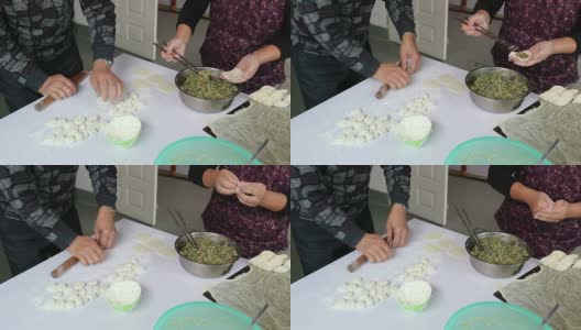 做中国饺子高清在线视频素材下载