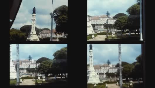 瓦斯科·达·伽马里斯本雕像70年代高清在线视频素材下载