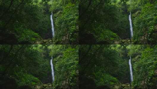 泰国森林深处的瀑布。高清在线视频素材下载