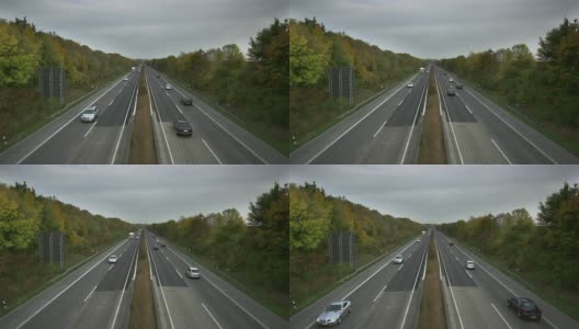 慢镜头:高速公路高清在线视频素材下载