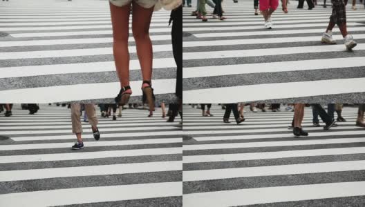 Crossing Street /日本东京高清在线视频素材下载