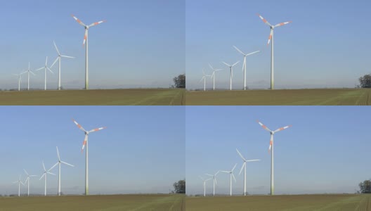 风能，涡轮机，能源转型高清在线视频素材下载