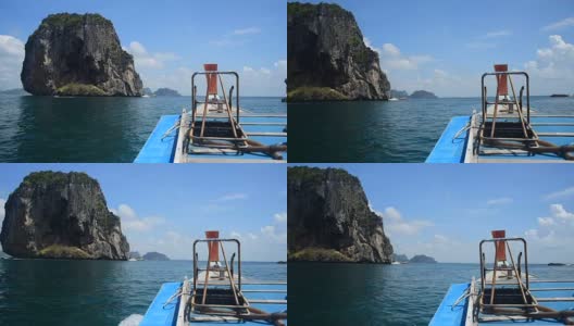 长尾船传统旅游泰国甲米岛高清在线视频素材下载