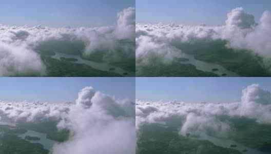 从飞机窗口的Cloudscape视图高清在线视频素材下载