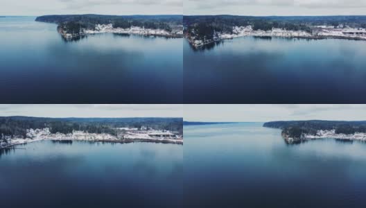 西雅图郊区下雪高清在线视频素材下载