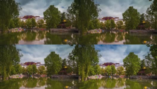 中国西藏拉萨的布达拉宫高清在线视频素材下载