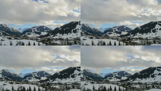 瑞士阿尔卑斯山时光流逝高清在线视频素材下载