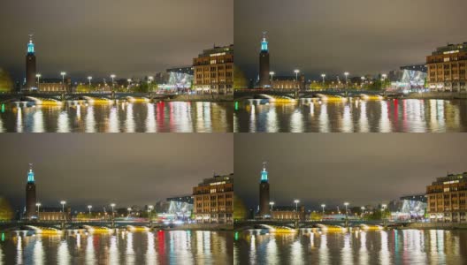 斯德哥尔摩市政厅高清在线视频素材下载