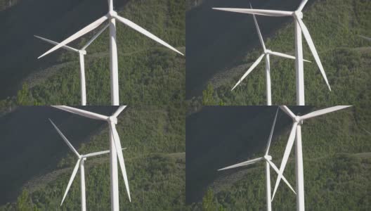 风力涡轮机发电高清在线视频素材下载
