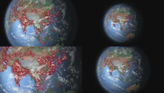 二氧化碳可视化亚洲高清在线视频素材下载
