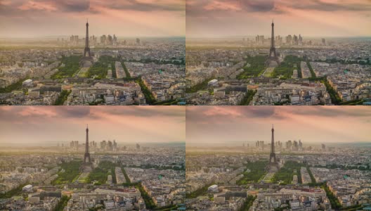 巴黎的天空高清在线视频素材下载