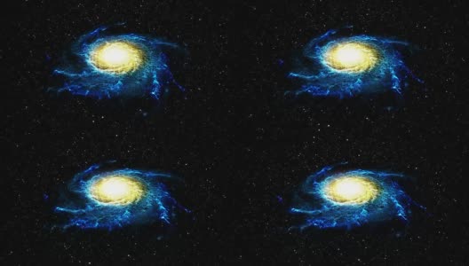旋转的螺旋星系高清在线视频素材下载