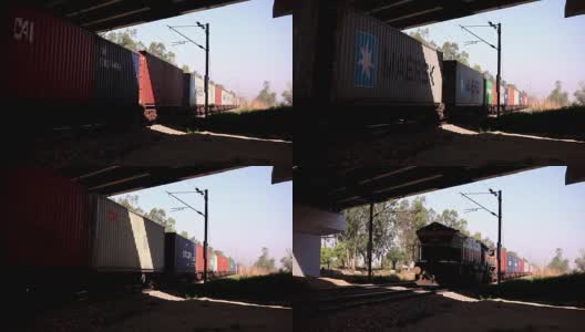 货运列车高清在线视频素材下载